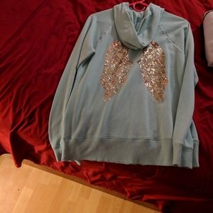 Vs pink Teal bling full zip
